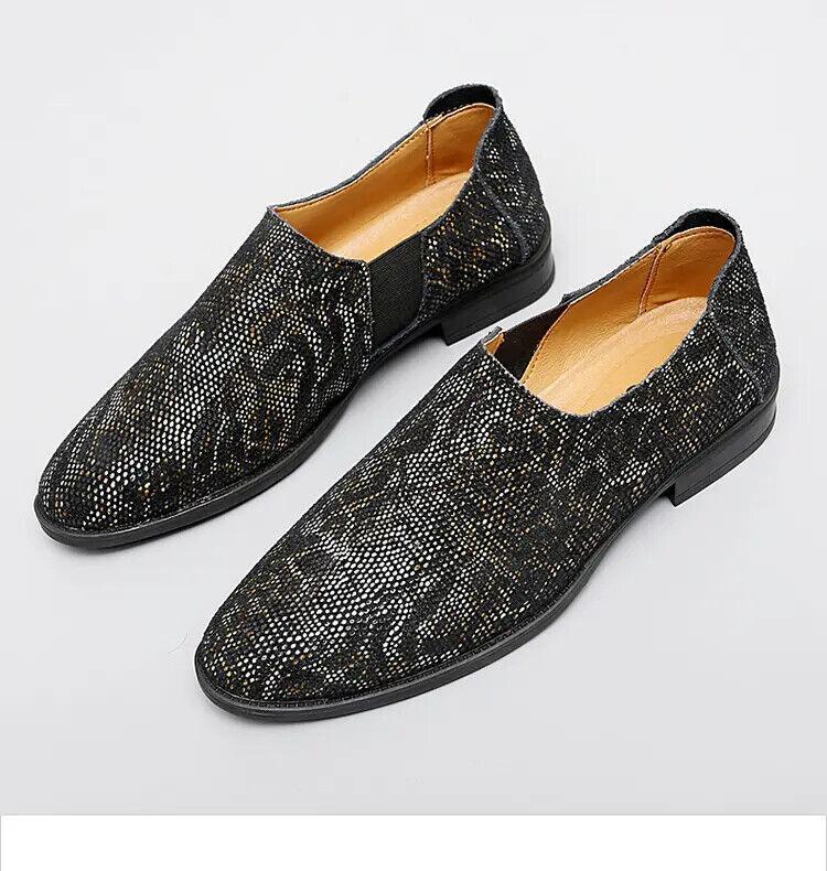 SAOLA Scarpe piatte da uomo primavera estate modello serpente Oxford casual pump pump pull on oversize