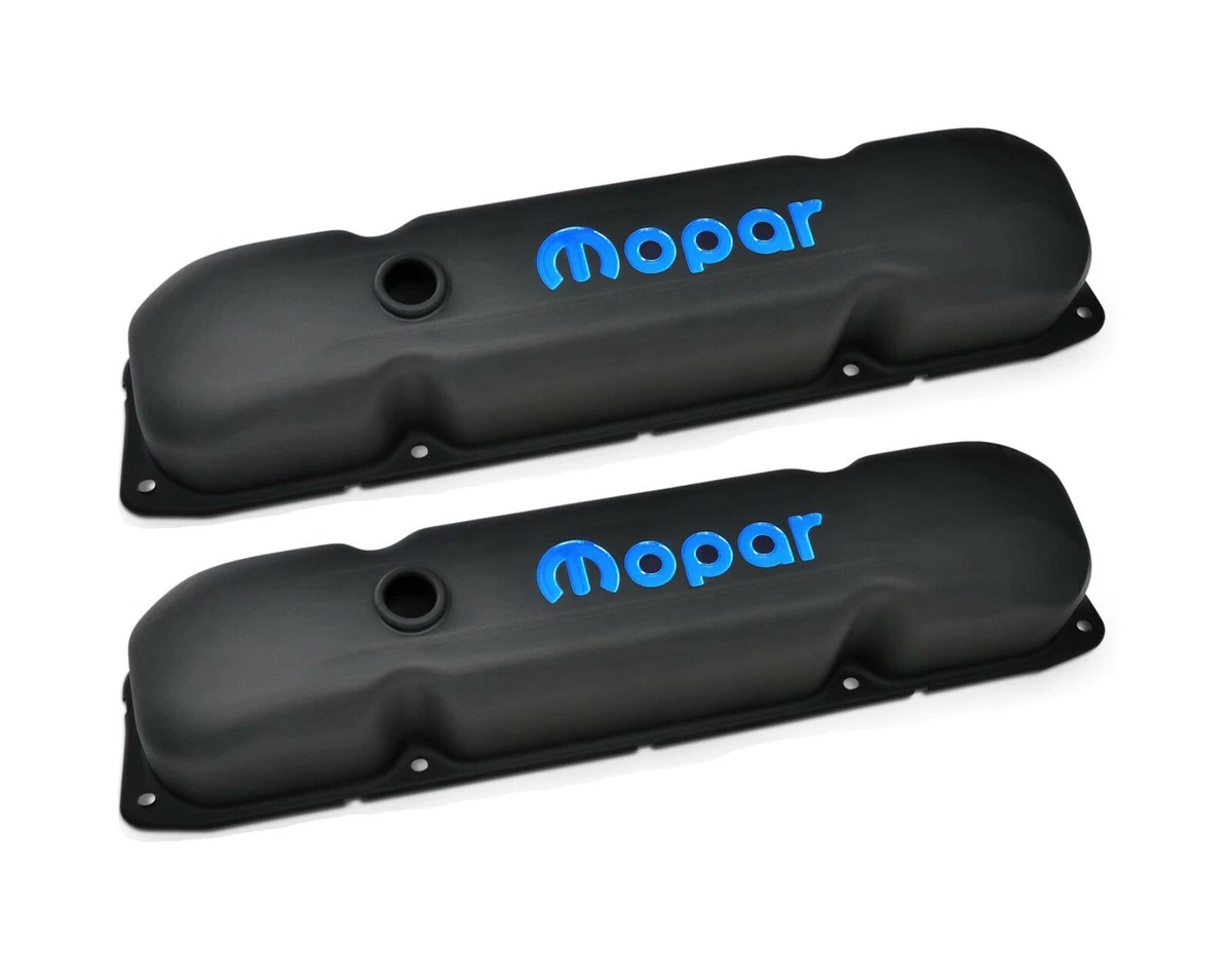 FITS 1959 78 BB MOPAR DODGE B RB BLACK VALVE COVERS 361 383 400 413 426 440 SET