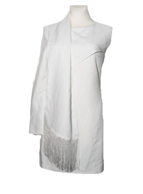 DAMEN MINIKLEID ETUIKLEID KLEID LAVISH ALICE CAPE ARMELDETAIL CREME ECRU  36 38