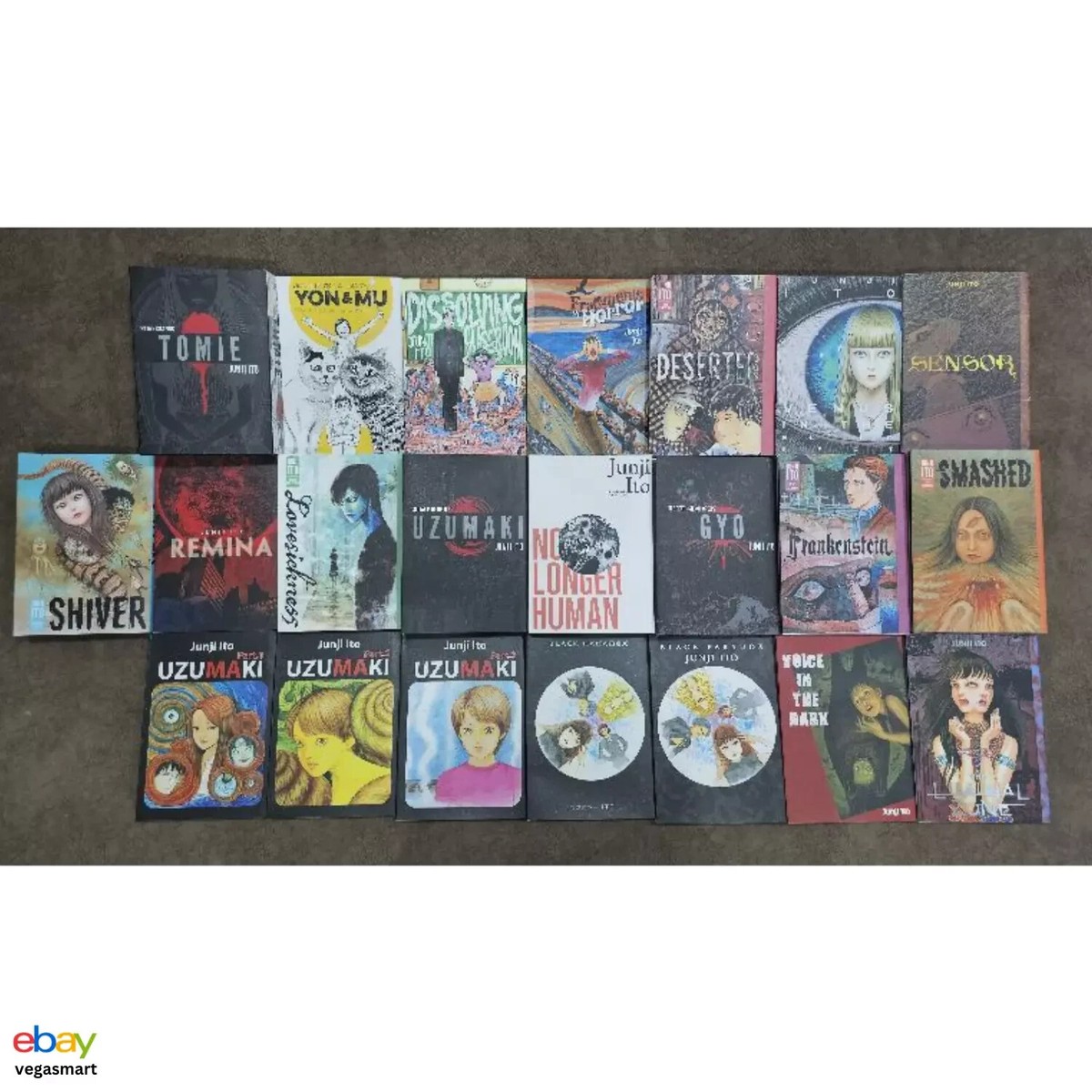 JUNJI ITO STORY COLLECTION Manga English Mixed Set Vol. 1-20 -FREE