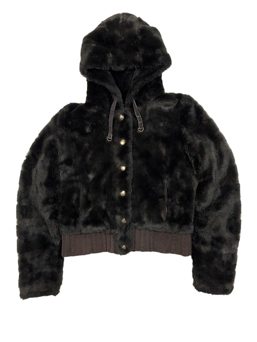 最終値下げ！！JUICY COUTURE vintage ファージャケット Vintage Juicy Couture Faux Fur Hooded Jacket Women's / M / US 6-8