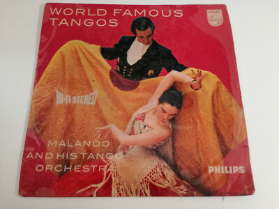 Malando And His Tango Orchestra    World Famous Tango - 45 Giri 7''
