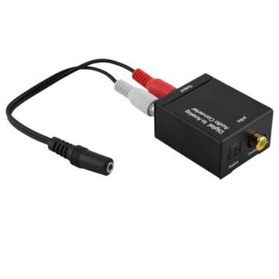 Audio Koax optisch digital Adapter Kabel Wandler OUT Aux Klinke Buchse / Opto IN