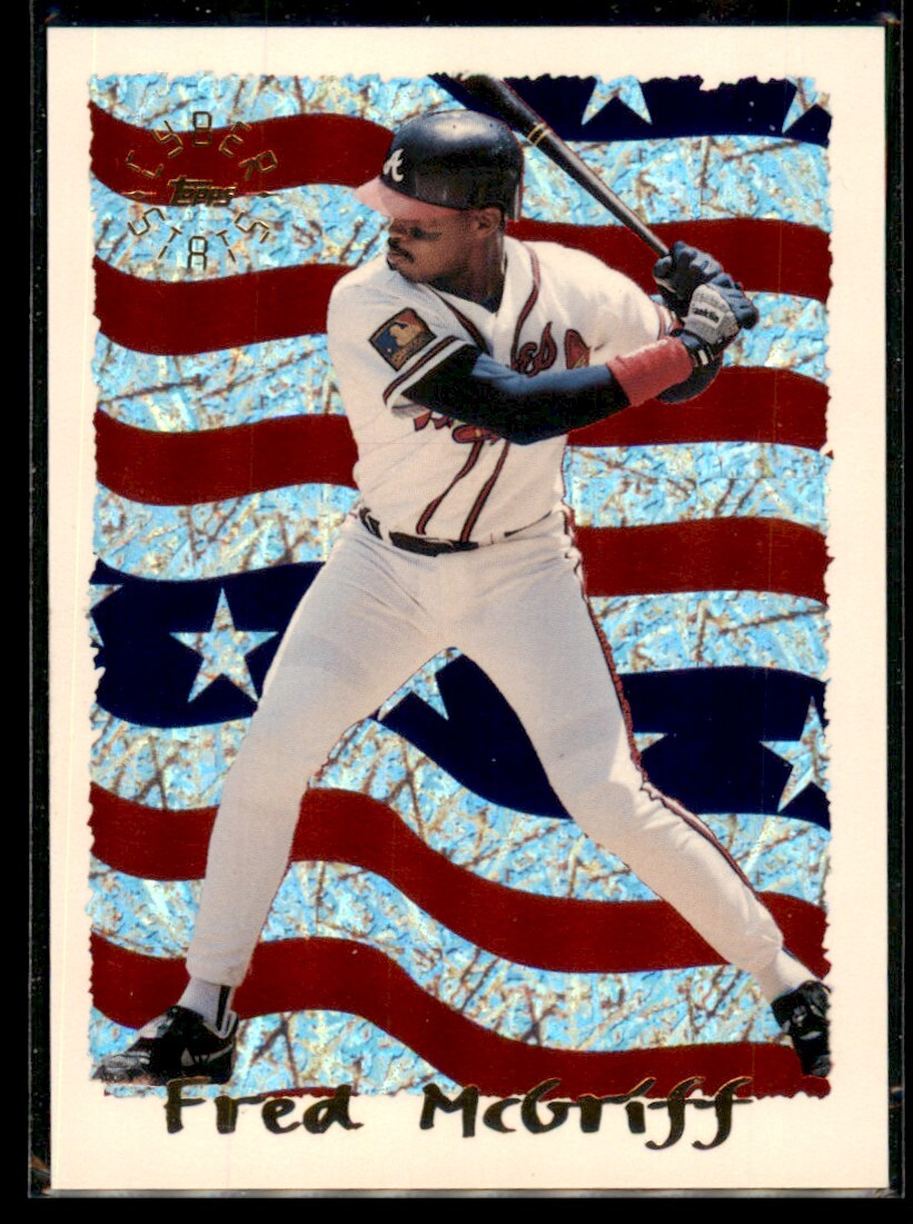 1995 Topps Cyberstats Season in Review Fred McGriff #4