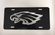 Philadelphia Eagles LOGO Car Tag Diamond Etch on Aluminum License Plate