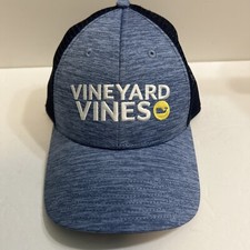 Vineyard Vines Adjustable Snapback Mesh Hat Ocean Blue Whale Logo Graphic