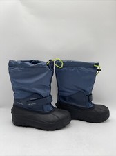 Columbia Unisex-Child Powderbug Forty Snow Boots Blue Size 5