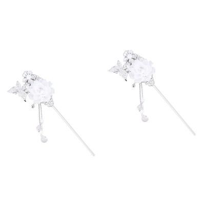  2pcs Classical Retro Tassel Hairpin Fashion Lady Women Girls Alloy Tassel Hair