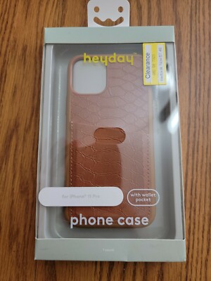 heyday Apple iPhone 11 Pro Case with Pockets - Tan Crocodile
