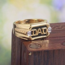 Natural Black Onyx Gemstone with Gold Plated 925 Sterling Silver Ring 1214