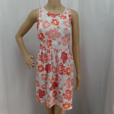 LOFT MULTICOLOR FLORAL PRINT SLEEVELESS A-LINE DRESS SIZE: SP NWT