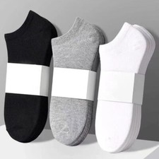 10 Pairs of Summer Men's Solid Color Short Socks Anti-odor Sweat Thin Socks