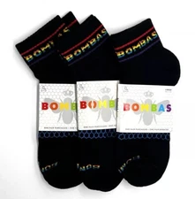 3-Pack Rainbow Bombas - 2023 Pride Collection -Black -Large - Unisex -