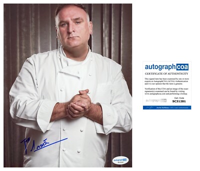 Jose Andres World Famous ‘Chef’ Signed Autograph 8x10 Photo ACOA ...