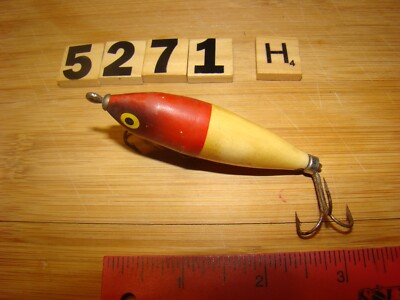 arkansas fishing lure manufacturers U5271 H WOOD MANUFACTURING COMPANY FISHING LURE ARKANSAS SURFACE SPOT TAIL