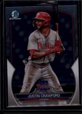 2023 Bowman Chrome Draft #BDC71 Justin Crawford Phillies