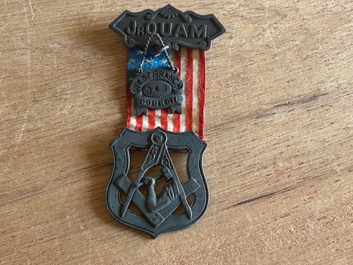 Jr OUAM Badge Medal Pin Ribbon FOB Vintage Antique West Branch Council No 343 - Picture 13 of 18
