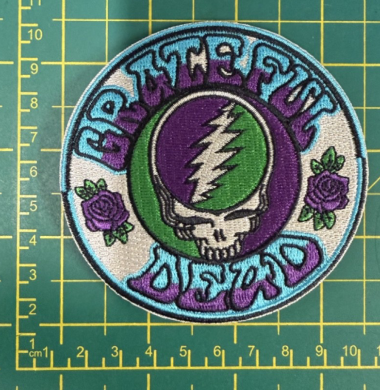 Grateful Dead Steal Your Face  Woven Sew Or Iron On Patch Officially Licensed