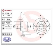 2x Bremsscheibe 26206767 hinten für Fiat 500 312 C Barchetta 183 Bravo 1 182