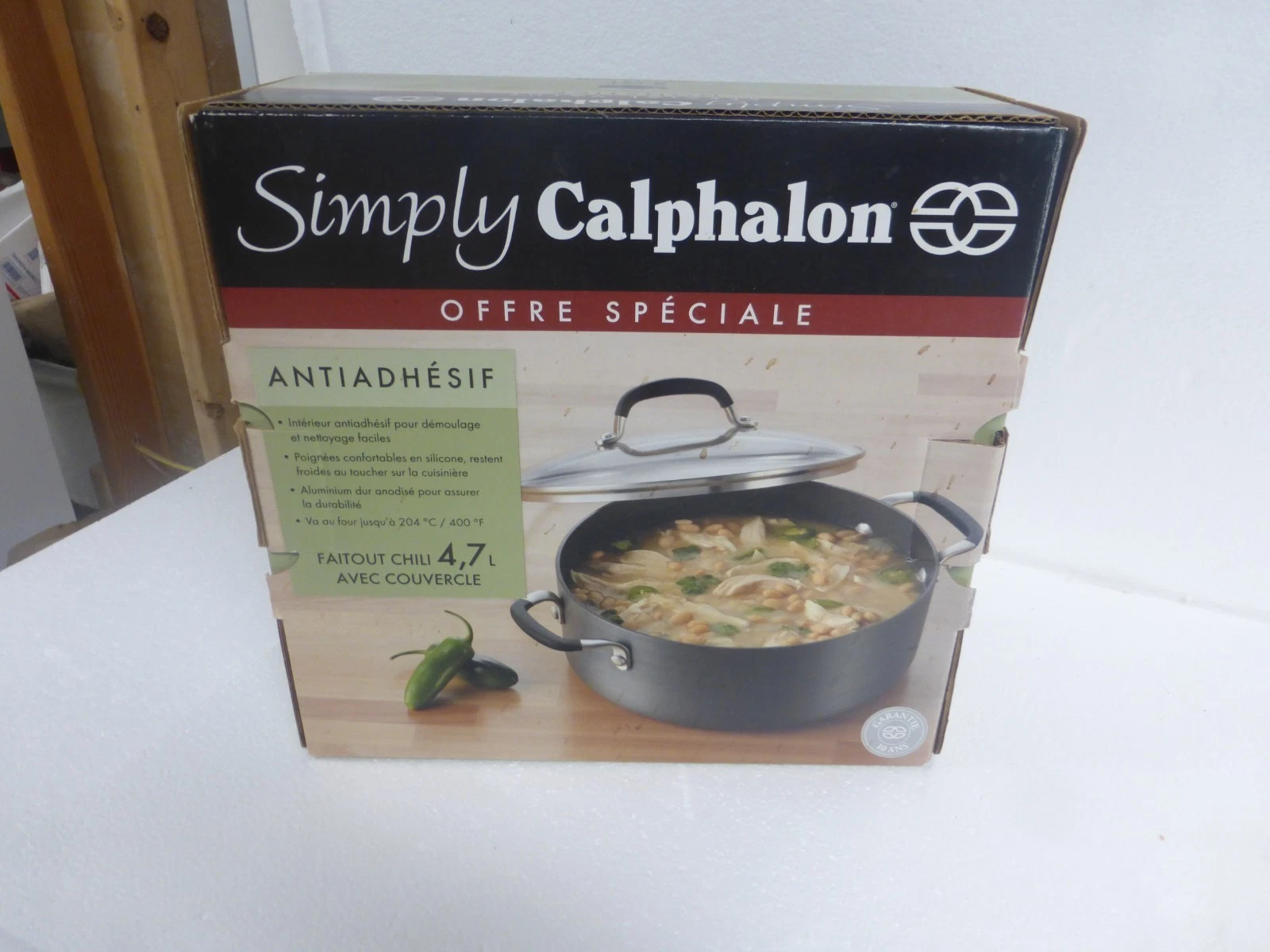 Calphalon Simply Nonstick 5 Qt Chili Pot w/ Lid Hard Anodized Aluminum NEW