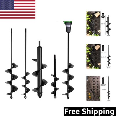 Corrosion Resistant 4 Pack Spiral Drill Bits for Effortless Gardening Tasks