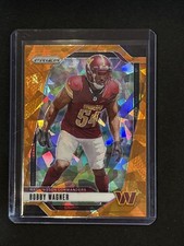 🔥Bobby Wagner 2024 Panini Prizm Prizms Orange Ice #293 Commanders