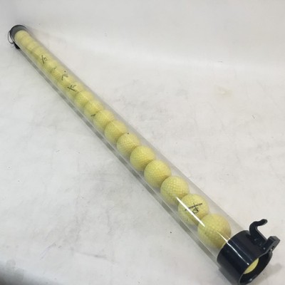 Almost Golf Shag Tube W Ball Release 21 Piece Of Point 3 Practice Golf Balls.