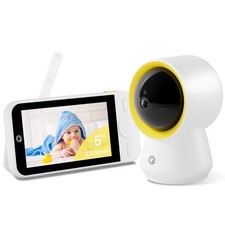 Ellie Baby Monitor with Camera Audio, 5" IPS 1080P Display, No WiFi, Long Rang