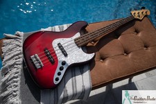 2013 Tokai TJB-55 Jazz Sound '62 Jazz Bass Style Red Sunburst MIJ Pro Setup
