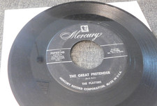 THE PLATTERS THE GREAT PRETENDER / I'M JUST A DANCING PARTNER 45 RPM RECORD 076