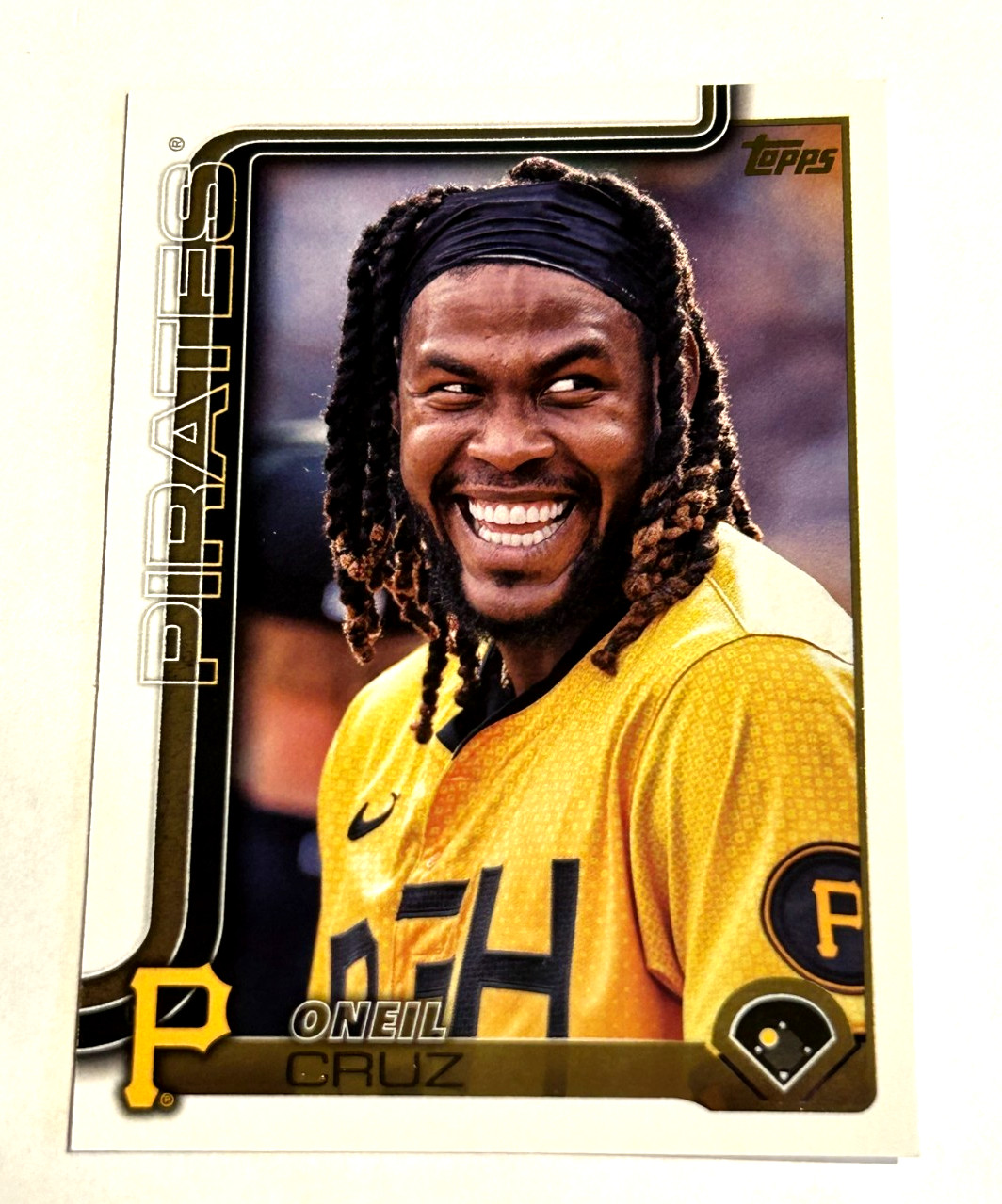 2025 Topps Series 1 - Oneil Cruz - #284 Golden Mirror SSP Variation Parallel
