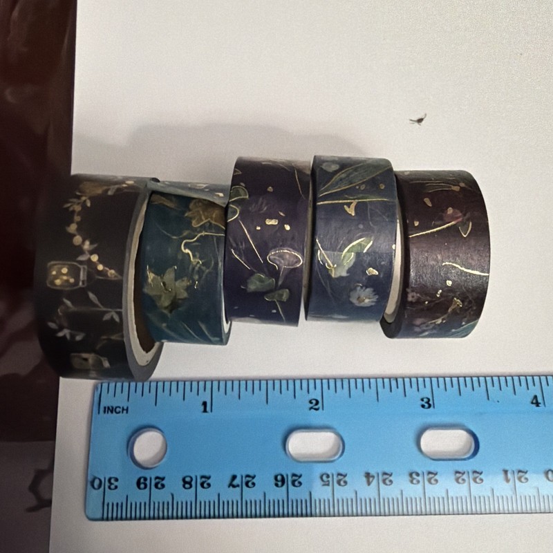 New Washi Tape 5 Rolls Of Nighttime Theme For DIY Arts & Crafts