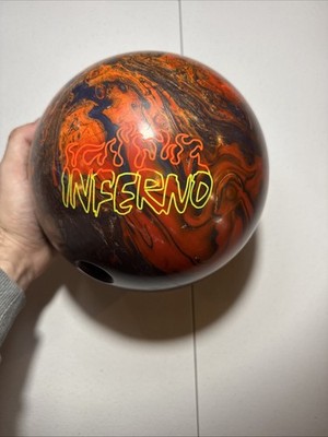 15lb Brunswick VINTAGE INFERNO 1st Quality Bowling Ball drilled RH
