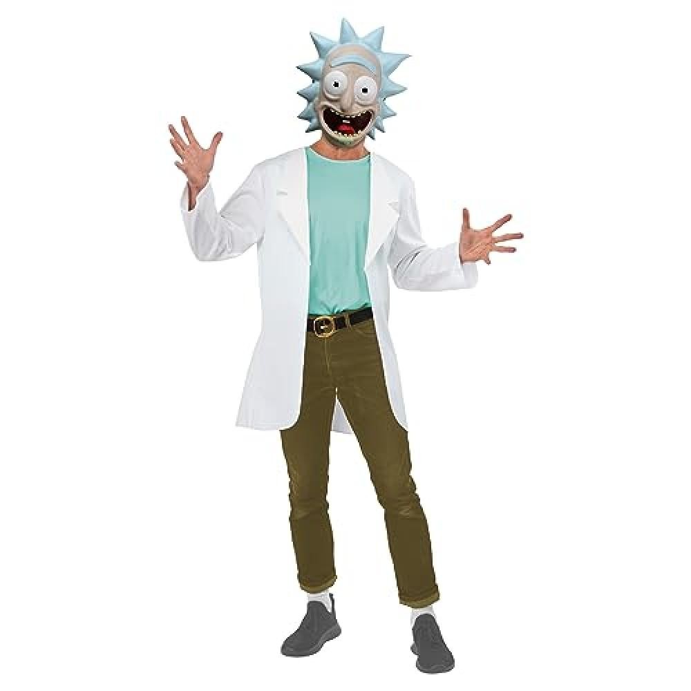(TG. L) Rubie's 703124L Costume da Rick Morty per adulti, da uomo, come mostrato