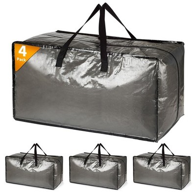 4 Stück extra große robuste Aufbewahrungsboxen mit Deckel XL, klar/transparent 