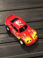 Tyco 9113 Magnum 440-X2 Porsche 78 Red With Flames HO Slot Car