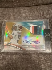 RARE!!! 2013 Topps Platinum Ryan Tannehill Patch Auto /10.  SICK 4 Color Patch