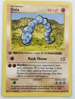 1st Edition Shadowless Onix 56/102 Base Set Pokemon Card NM