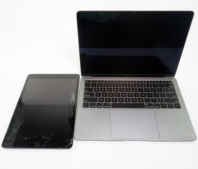 Lot of 2018 Apple MacBook Air 13 A1932 MRE82LL/A No Power+Locked iPad 7 4 SCRAP!