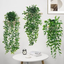 ARIATI Set of 3 Decorative Artificial Hanging Plants with Pots Fejka Artificial