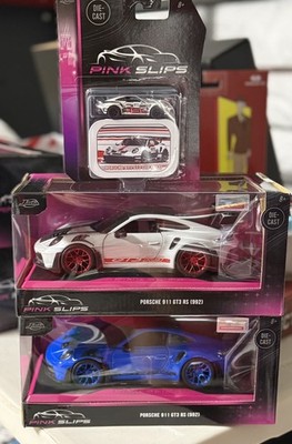 Jada Pink Slips 1:24 Porsche 911 GT3 RS (992) & Blue 911 GT3RS | eBay