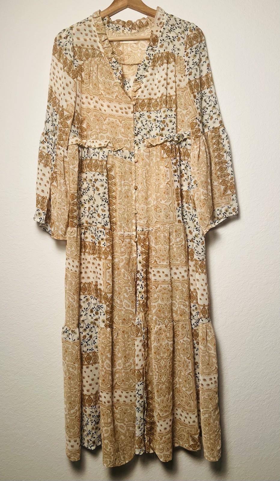 Altar’d State Duster Kimono Cardigan XS Patchwork… - image 13