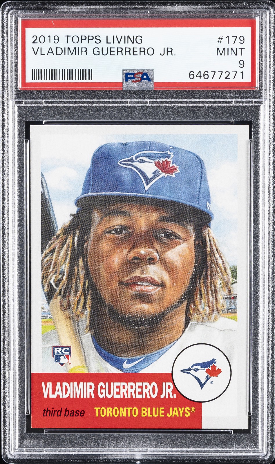 2019 TOPPS LIVING #179 VLADIMIR GUERRERO JR. PSA 9