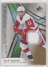 2019 SP Game Used Authentic Rookies Gold Jersey Relics 145/599 Filip Zadina 3vx