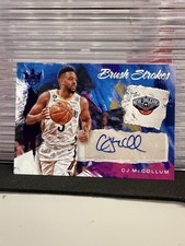 CJ McCollum 2022-23 Court Kings Brush Strokes Violet /35 Pelicans Hawks Auto