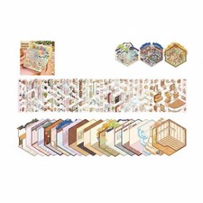 Livre autocollants scène miniature, paysage 3D DIY, collection PET mignonne