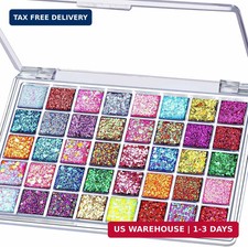 FANDAMEI 40 Colors Face Glitter, Face Paint Glitter Gel - Face Glitter for Women