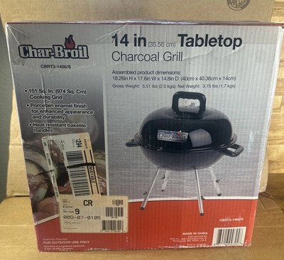 Char-Broil 14 inch Tabletop Charcoal Grill Outdoor