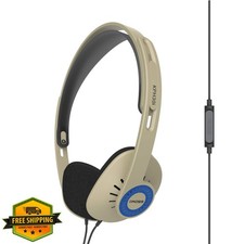 Koss KPH30iRB Retro Style On-Ear Headphones, in-Line Microphone and Touch Rem...