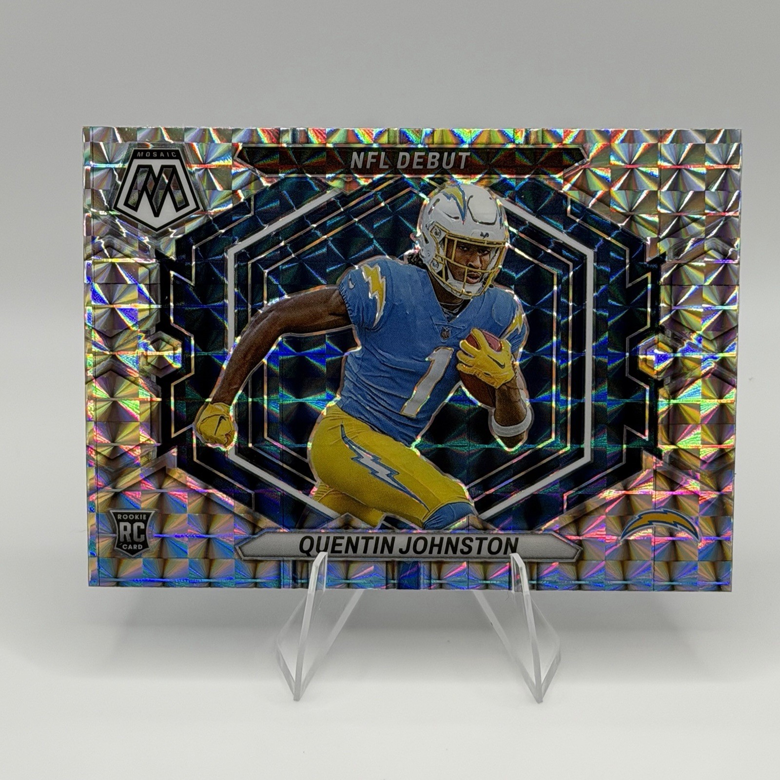 2023 Mosaic Quentin Johnston RC #ND-16 Silver Mosaic